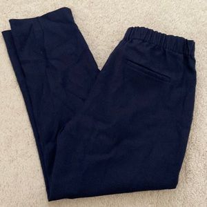 J crew navy ankle trouser pants size 10